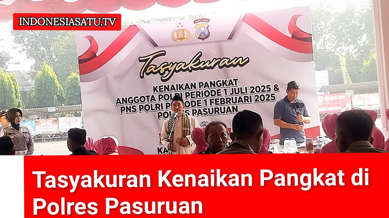 Tasyakuran Kenaikan Pangkat di Polres Pasuruan