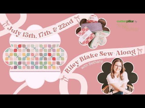 LIVE SEW-ALONG: Riley Blake Pretty Petals Table Runner (PART 2)