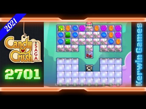 Candy Crush Saga Level 2701 - Hard Level - No Boosters - 18 moves (2021)