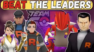 HOW TO BEAT ALL THE TEAM GO ROCKET LEADERS & GIOVANNI in Pokémon Go!