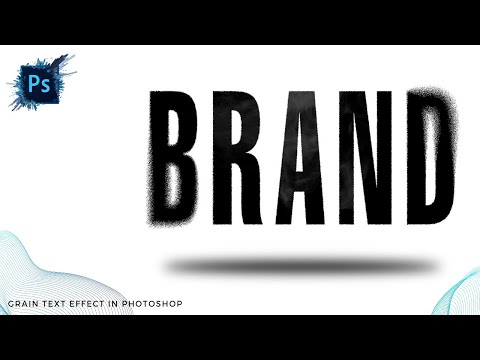 Photoshop Tutorial - How To Create Grain Text Effect || In Photoshop 2023