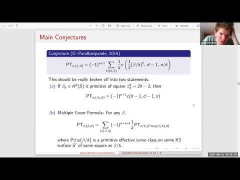 Georg Oberdieck (Bonn): Another visit to the Donaldson-Thomas theory of K3xE