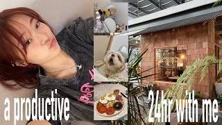 BACK ON MY ROUTINE 🏃🏻‍♀️ spend a productive 24hr with me