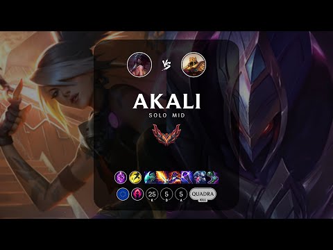 Akali Mid vs Azir - EUW Grandmaster Patch 13.13