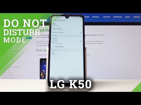 How to Activate Silent Mode in LG K50 - Enable DND Mode / Do Not Disturb