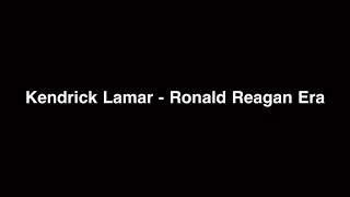 【解説付き和訳】Kendrick Lamar - Ronald Reagan Era