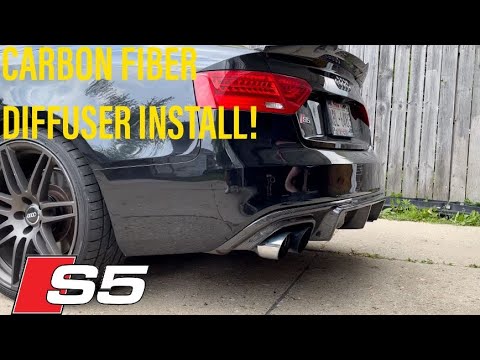 Audi S5 Carbon Fiber Diffuser Install
