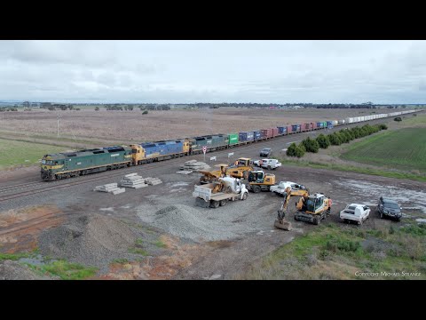 7902V Mildura To Melbourne Container Train G520 G527 G523 (27/7/2022) - PoathTV Australian Railways
