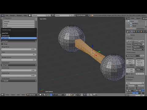 Blender Daily Tips and Tricks#36| User Bridge Edge Loops to build Tunnel(EN.)