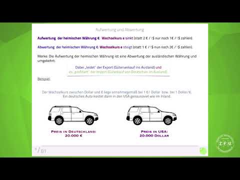 Vorlesung Makroökonomie Wechselkurse (u.a. für Fernuni Hagen)