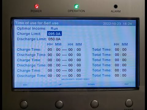 Overnight or cheap rate battery charging at the Inverter