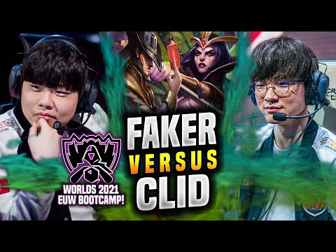 T1 FAKER vs GEN CLID in WORLDS BOOTCAMP EUW! - T1 Faker Plays Leblanc MID vs Twisted Fate! |