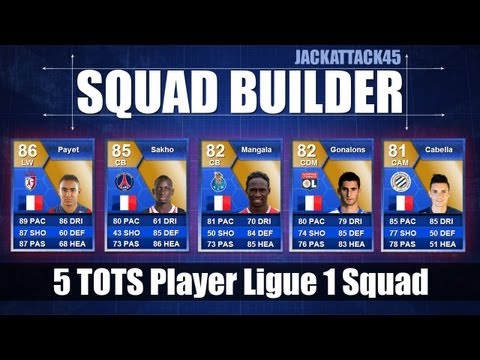 FIFA 13 Ultimate Team | Squad Builder | Ligue 1 w/ 5 TOTS French Players (The Best Back 3 Around!)