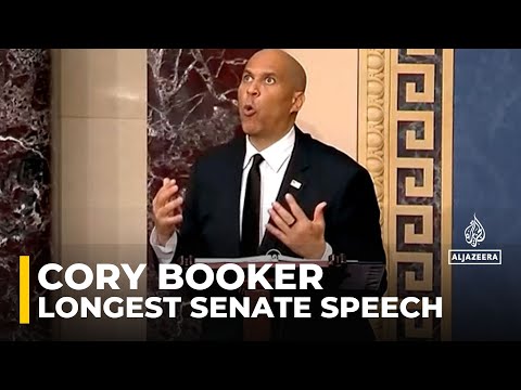 Cory Booker breaks record for longest senate speech in Trump protest