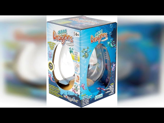 Vídeo relacionado con Aqua Dragons Underwater World EGGspress Tank, Juguete Educativo Stem, Mascota acuática para incubar y Crecer, Incluye Huevos, Comida, Cuchara, para niños de 6 años en adelante (10 cm x 10 cm x 14 cm)