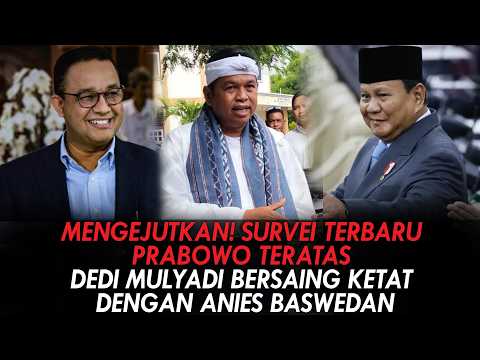 MENGEJUTKAN! SURVEI TERBARU PRABOWO TERATAS, DEDI MULYADI BERSAING KETAT DENGAN ANIES BASWEDAN