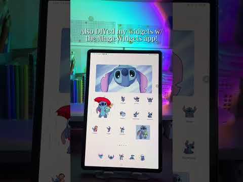 DIY Cute Icons on Samsung Galaxy Tab S7 #android #stitch #Aesthetic #Disney