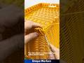 Weaving A Yellow Plastic Basket The Workers Do Their Job Perfectly Machine Shorts