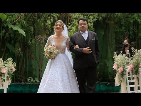 Emotional Entrance of the Bride Gabriella Magalhães - Wedding March + Heaven - Songsdei - Wedding