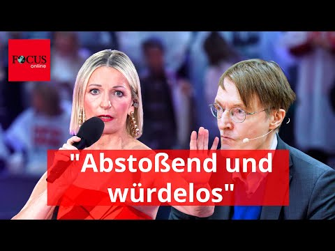 "Abstoßend und würdelos": Bei Monika Gruber und Karl Lauterbach fliegen die Fetzen