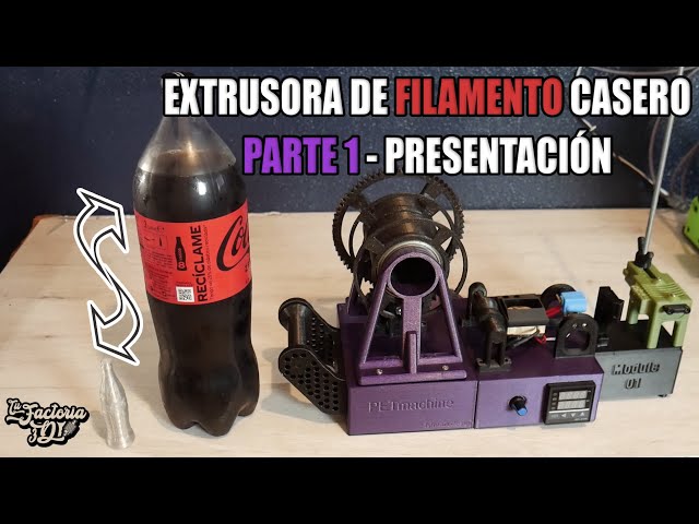 Vídeo relacionado con JXUANMM Máquina para fabricar filamentos extrusora de Impresora 3D, máquina Escritorio, Control Temperatura Digital, recicladora Botellas Pet recicladas, familias, Fabricantes Bricolaje White