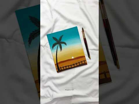 Easy canvas painting 😍☺️ #art #shorts #trending #viralshorts #magicoart_ #painting