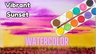 Achieving a Perfect Watercolor Sunset