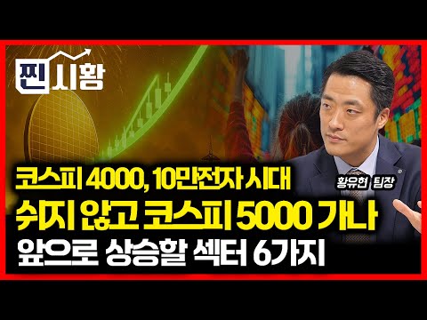 [#찐시황] 코스피 4000 돌파, 삼성전자, 10만 시대 개막!  / 코스피 5000 을 주도할  6가지 섹터 공개 | 황유현 팀장