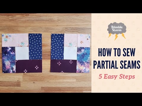 How to Sew Partial Seams | 5 Easy Steps
