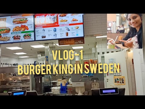 Vlog-1 Random visit of Gothenburg | Eating Icecream in Burger King ❤️❤️ #sweden