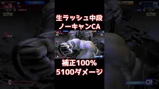 【スト6】生ラッシュ6中PノーキャンCA真昇龍拳 5100ダメージ【リュウ】