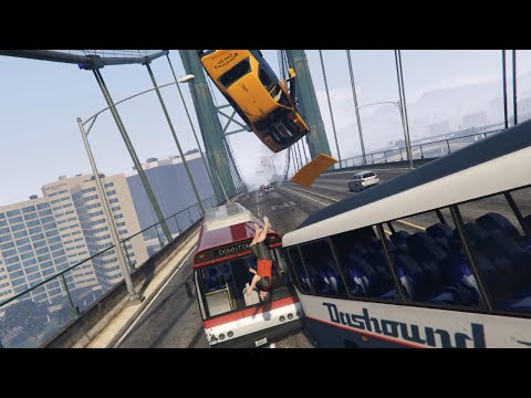 Bus crashes #2 gta5