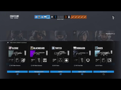 Dream Team / Diamond Ranked Gameplay - Rainbow Six Siege