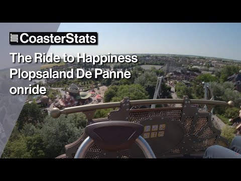 The Ride to Happiness onride - Plopsaland De Panne [4K 60FPS]