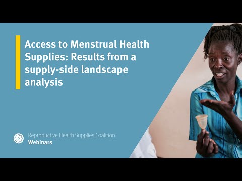 Access to Menstrual Health Supplies: Results from a supply-side landscape analysis