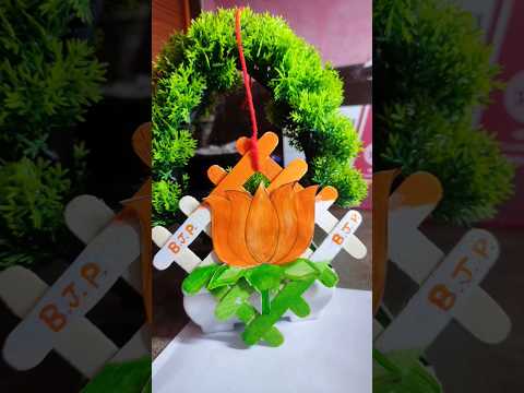 Icecream Sticks Craft/Narendra Modi/BJP/Khela Hobe #shorts #viral #trending #art #bjp #vote#election