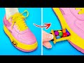HIDE CANDIES IN SHOES Sneak Food Into Class Hacks DIY Edible School Supplies By 123 GO FOOD