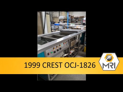 1999 CREST OCJ-1826 Ultrasonic Washers and Cleaning Systems | Machinery Resources International (1)