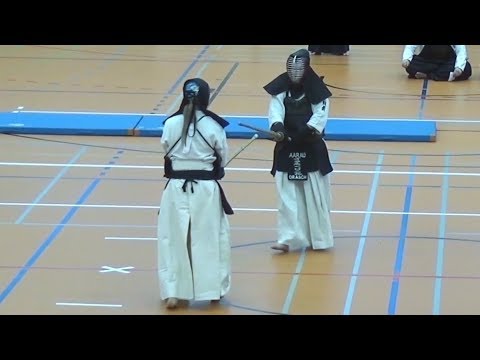 Schweizermeisterschaft Kendo 2018 - Finale Ladies - Keranovic vs Orasch