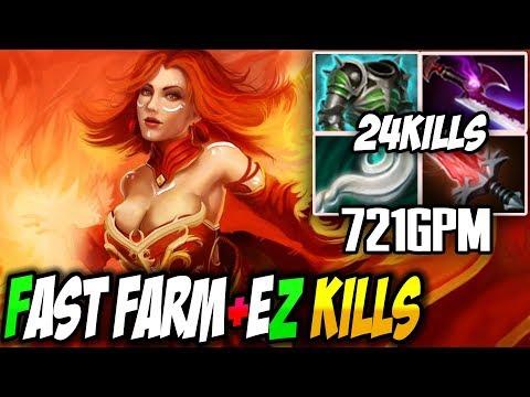 Dota 2 [Lina] How to Fast Farm 721GPM With 24Kills By CCnC |Top Divine Rank Pro Gameplay | Full Game