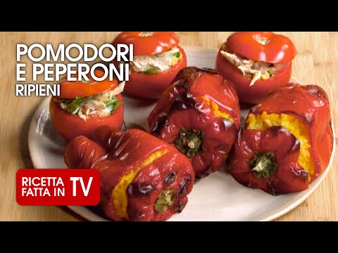 POMODORI E PEPERONI RIPIENI di Benedetta Rossi - Ricetta TV Fatto in Casa per Voi