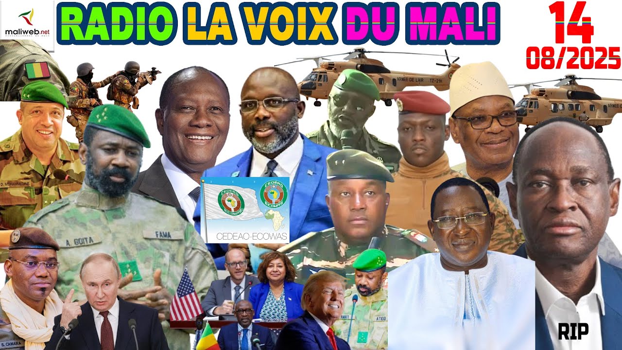 La Revue de Presse de la RADIO LA VOIX DU MALI du 14 Août 2025