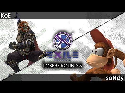Project M: KoE (Ganon) V saNdy (Diddy Kong) - Exile 78 Tournament SSBPM