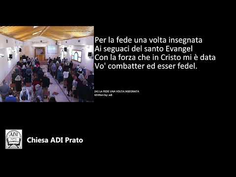 Live streaming di Chiesa ADI Prato 13/03/2022