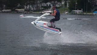 Stunting on Stand up jet skis