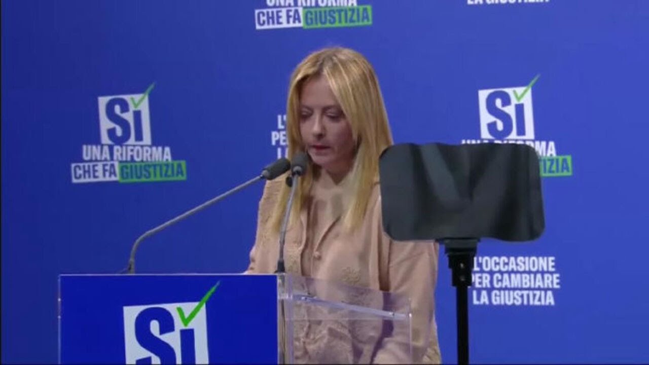 Referendum giustizia, Meloni: Nessuno ha in mente di liberarsi della magistratura