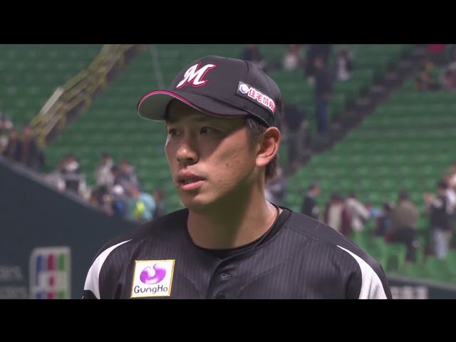 マリーンズ・角中選手ヒーローインタビュー 2019/4/5 H-M
