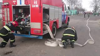 Прокладка рукавной линии с верхних этажей отметок способом наращивания