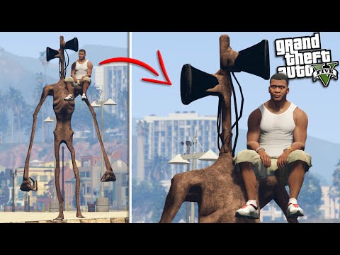 SIREN HEAD becomes FRIENDS with FRANKLIN (GTA 5 Mods)