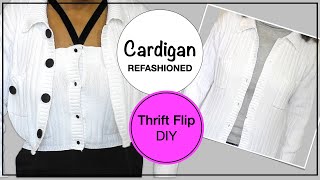 DIY Thrift Flip Cardigan Into A Matching Set | Colleen G Lea
